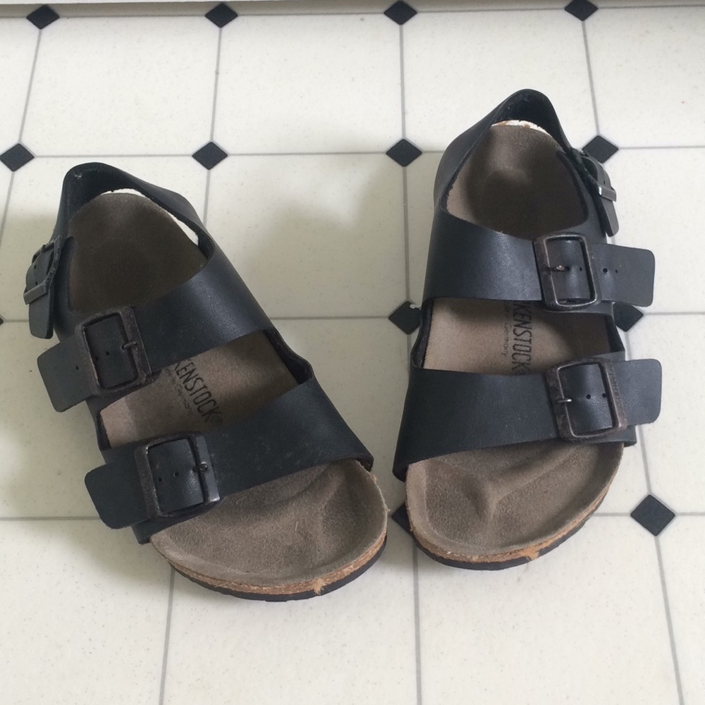 Black Milano Birkenstocks